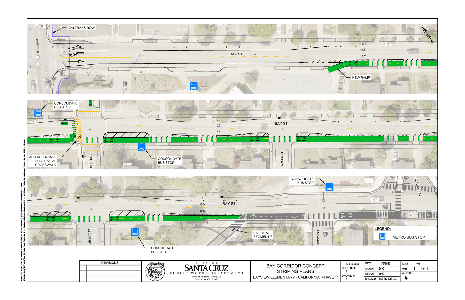 Mission to CA Concept Striping Plan - Phase 1