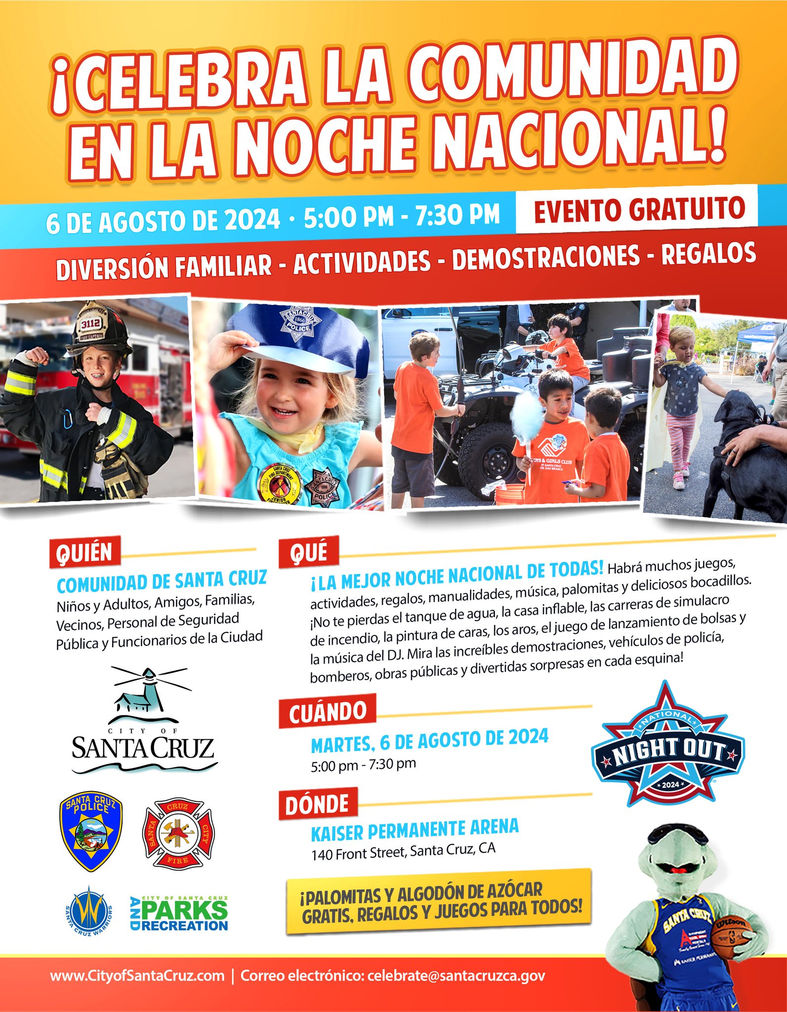 National Night Out Santa Cruz SPANISH version