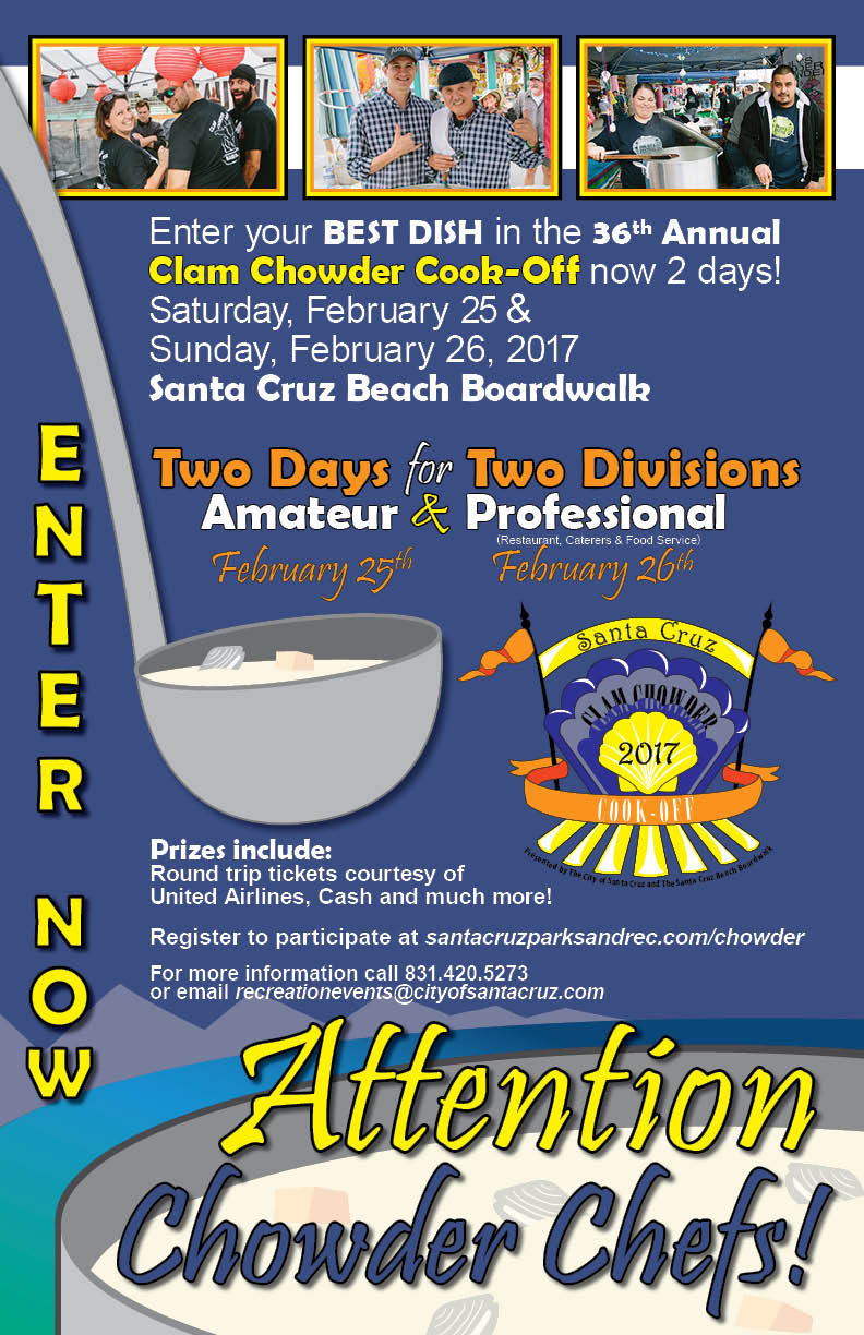 Clam Chowder Registration info 2017